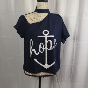 CBR Dark Blue Hope Anchor Tee